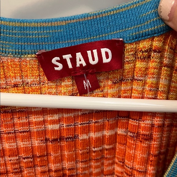 STAUD Colorful Ribbed Knit Cardigan - Picture 4 of 5